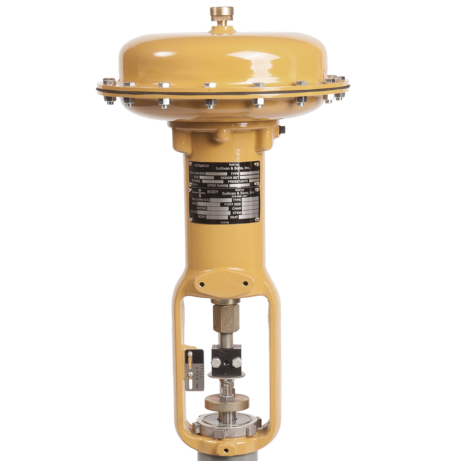 S&S 857 - Pneumatic Diaphragm Sliding - Stem Actuator